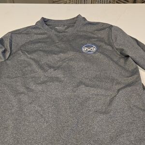 Vineyard Vines Charcoal Gray Long Sleeve with Blue Emblem
